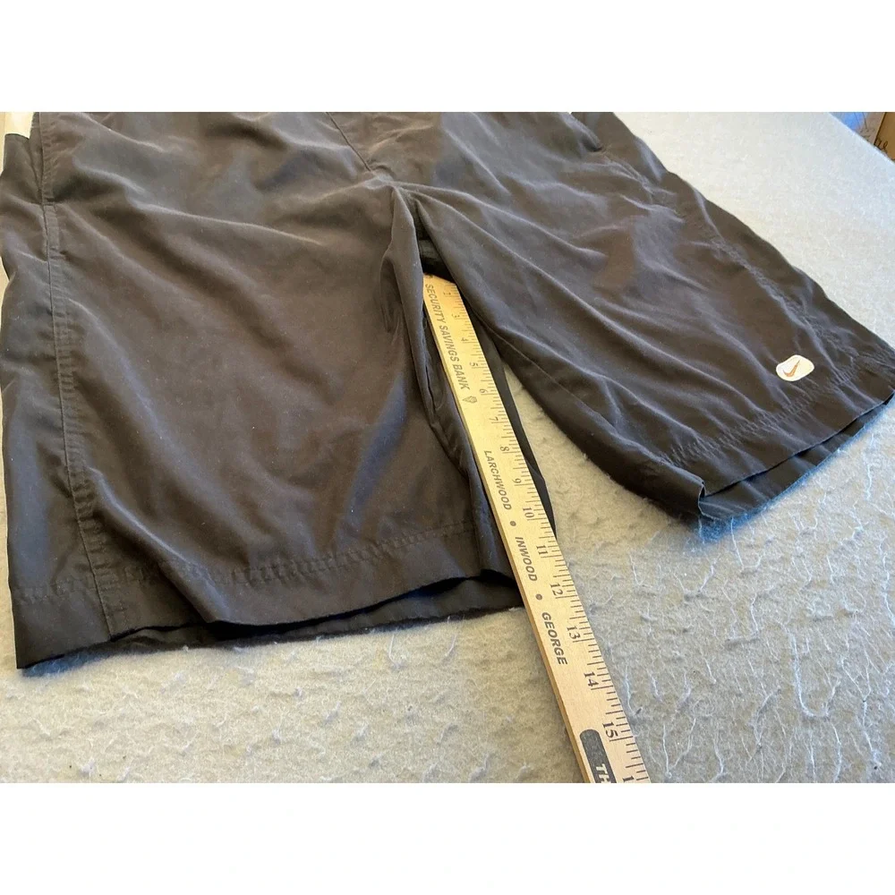 Nike Vintage Board Shorts Black White Swim Trunks Mesh Lined Mens XL U50901WWW